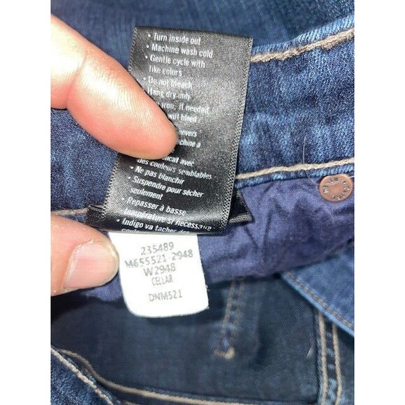 Paige Jeans Mens Size 32 Dark Blue Federal Slim Straight Soft Stretch Denim USA - Picture 13 of 14